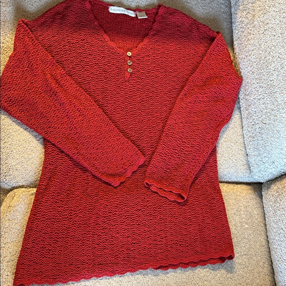 BALLINGER GOLD silk lightweight sweater